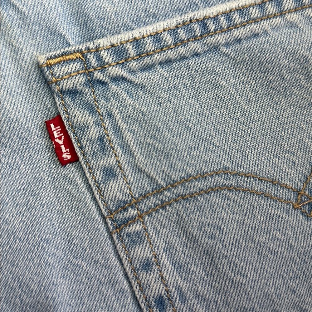 Levis Baggy Jeans Living Legend Light Wash Belted High Rise Wide Leg 30 - Picture 10 of 15